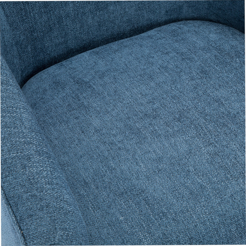 Chaise d'appoint en polyester bleu