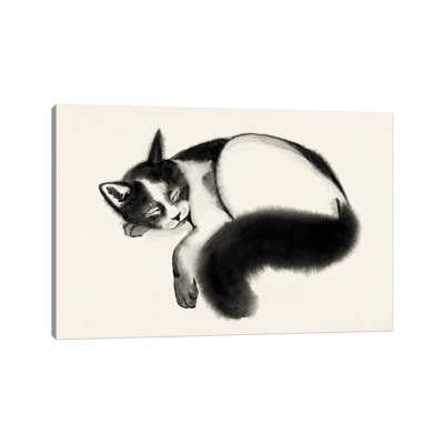 Cat Laze I by Grace Popp - Wrapped Canvas Painting