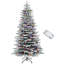 Arbre de Noël artificiel enneigé 7,5 pi