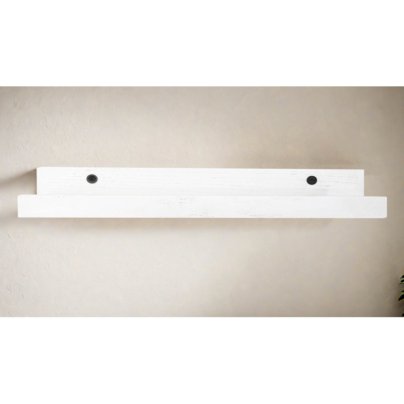 Grandes tablettes rayonnées en chêne massif 3 pièces Rayne, 36x6x5