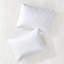 Couvre-lit double / grand en blanc - 3 pièces, réversible, microfibre douce, 2 taies décoratives, rembourrage, lavable à la machine-117361731-117361734