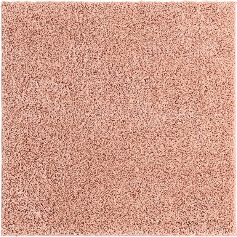 Rugs.com Solid Everyday Shag Rug, Square 3'3"