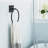 Matte Black Bathroom Towel Ring