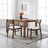 Farmhouse Solid Wood Dining Chairs With Braided Rope Backrest, Upholstered Dining Chairs For Dining Room Parlor-514316288-514316295