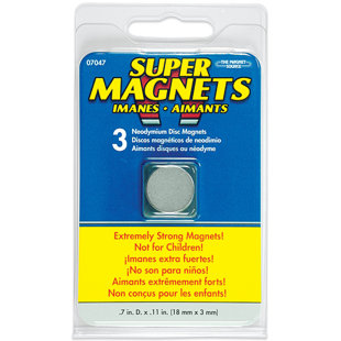 Aimants à disque neodymium (paquet de 3)