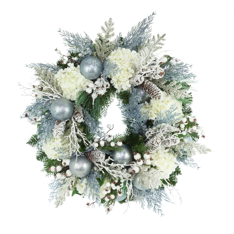 Becker 28 " Handmade Hydrangea Wreath