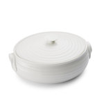 Portmeirion Sophie Conran White Oval Cov Cass Sm 3.5 Pt/9"
