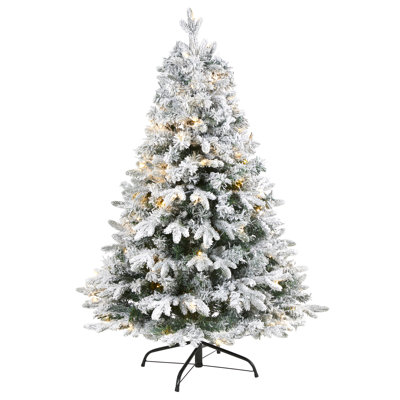 Lighted Artificial Pine Christmas Tree