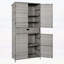 Armoire de rangement extérieure pour l'organisation de la piscine et du jardin-126596496