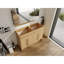 Meuble-lavabo autoportant de 48 po (46 7/8 po), 4 portes à fermeture douce, chêne original, EMBALLAGE en contreplaqué (meuble-lavabo seulement, évier exclu)-131570085