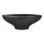 Bol décoratif moderne en céramique pour décoration intérieure - Bol décoratif minimaliste pour console ou salon - 16 po, noir