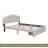 Teddy Fleece Queen Size Upholstered Platform Bed With Drawer-2135583218