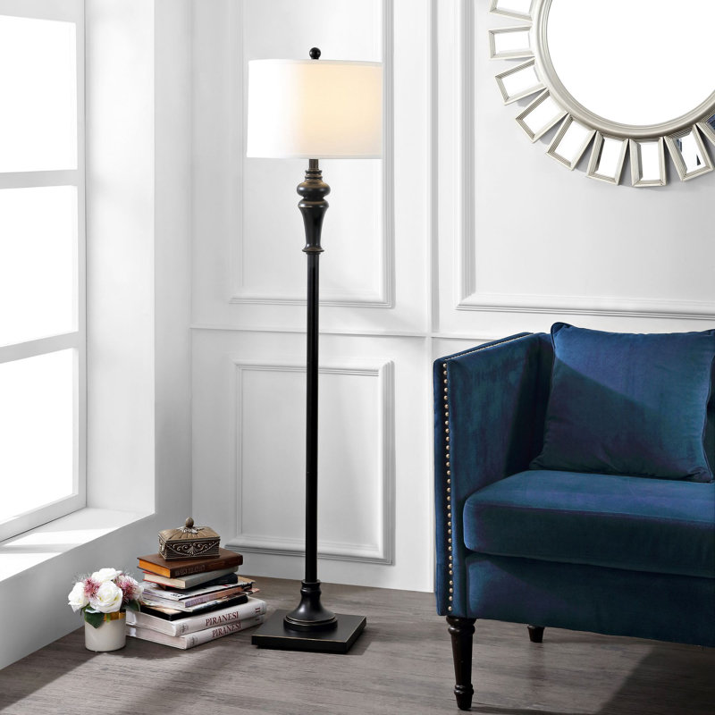 Lampe sur pied 61 po Wein, Noir, noir, noir, noir