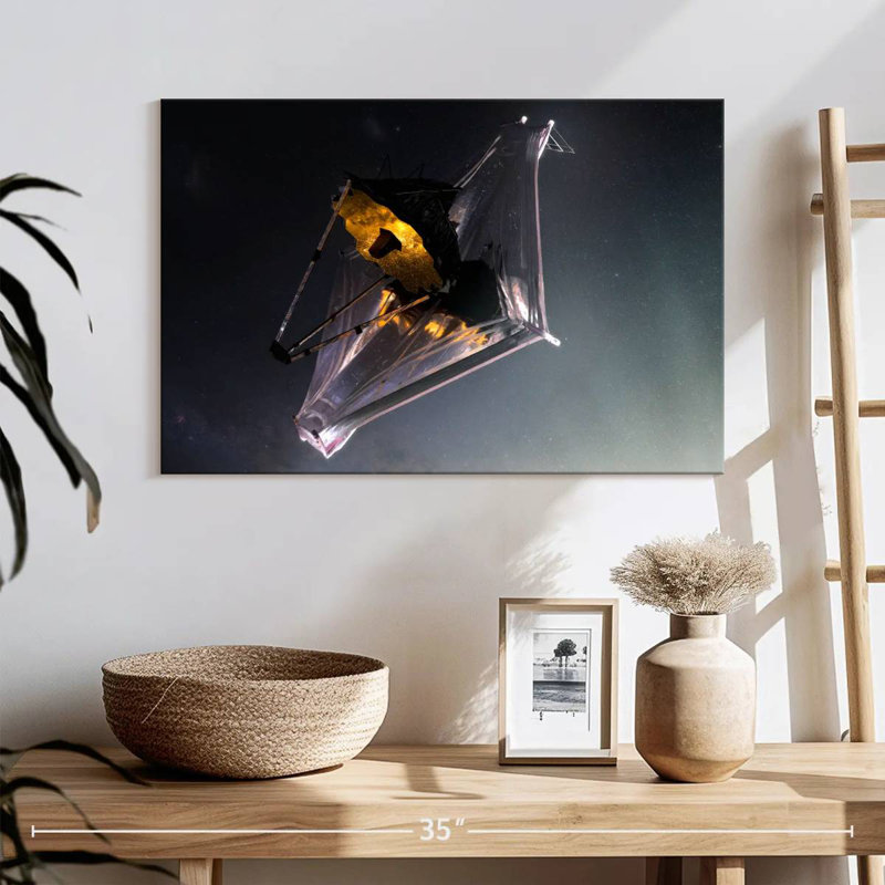Oberle James Webb's Space Telescope Artist Conception, 16" H x 24" W