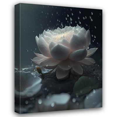 «Bloom of the Lotus III», reproduction sur toile sans cadre
