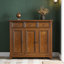 Banc de rangement pour chaussures en bois brun