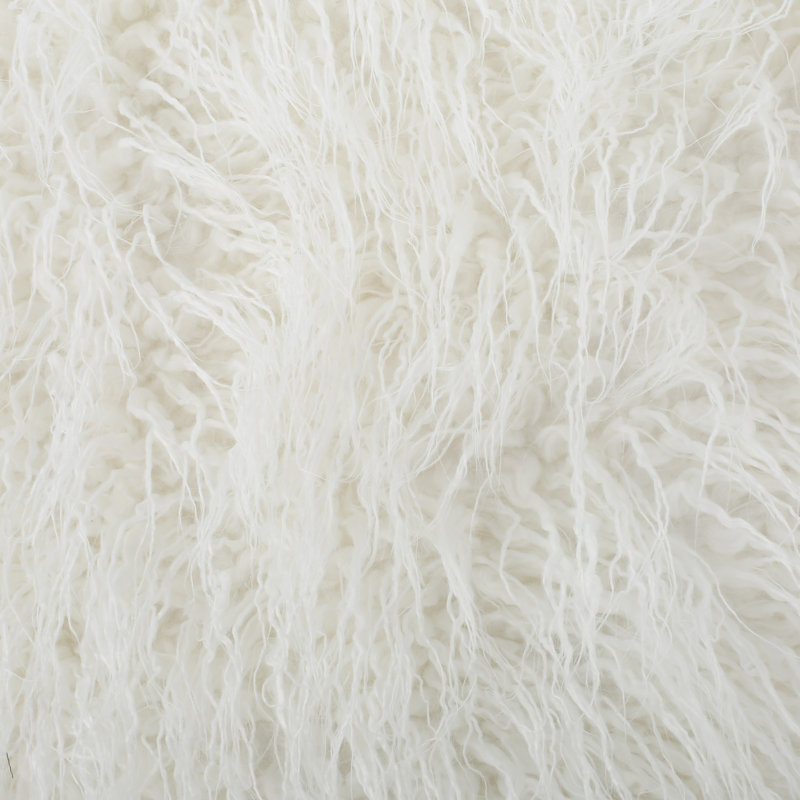 Fauteuil à billes rond en fausse fourrure blanche de 5 pieds - confortable et élégant. Housse à fermeture à glissière amovible, sac de rembourrage en mousse haute, sièges confortables de largeur moderne.