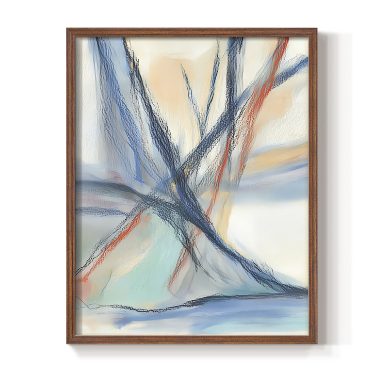 "ABSTRACT Series DCC XXII" par J Paul, Noyer, H 21 po x l 17 po