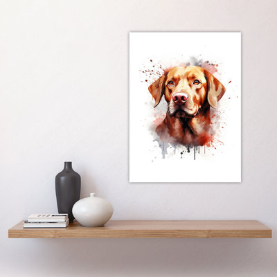 Wall Art Print Labrador Retriever Lovers Gift Watercolour Pet Portrait Painting Artwork Poster