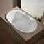 Underscore 72" x 42" Drop In Air Acrylic Bathtub with Heater-1477842196