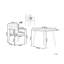 Melasia Rectangular 5- Piece 4- Person 140cm L Table Set