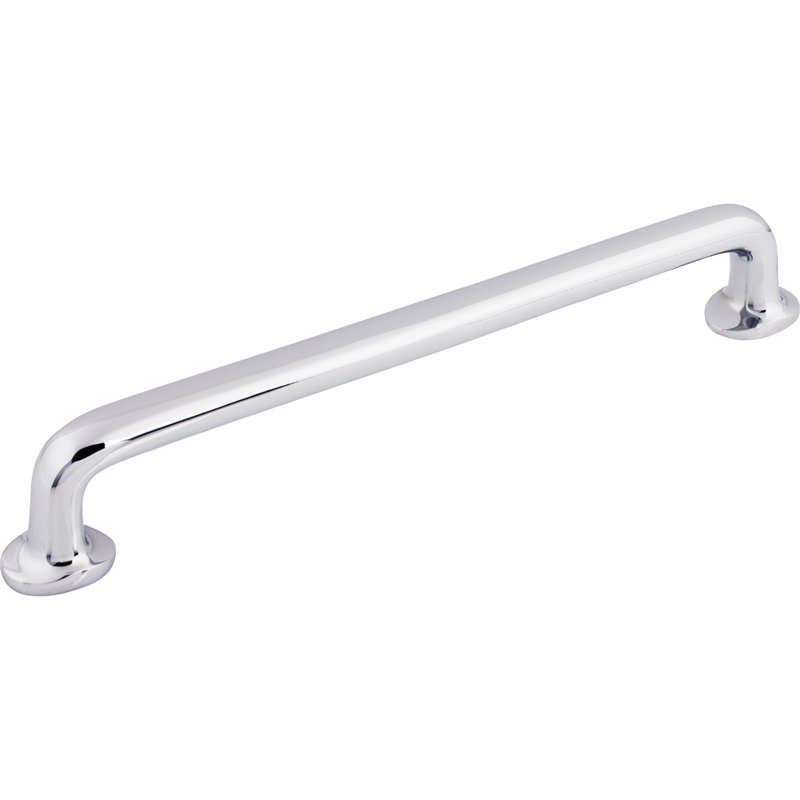 Aspen II Rounded Appliance pull, Polished Chrome, 9" Center to Center