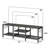 Black Oak TV Stand For 65-Inch Tvs, 55-Inch Media Console With Open Shelves And Soundbar Shelf-1628173206-1628173207