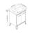 Lunea 24'' Single Bathroom Vanity with Drop-In Ceramic Sink – Soft-Close Doors, Scandinavian Style & Concealed Hinges-1265782365