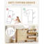 Range-chaussures avec 3 tiroirs rabattables, range-chaussures en bois avec tablette réglable-611690962