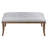 Linen Blend Upholstered Bench