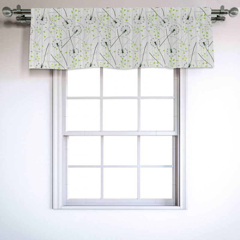 Sateen Ruffled Window Valance