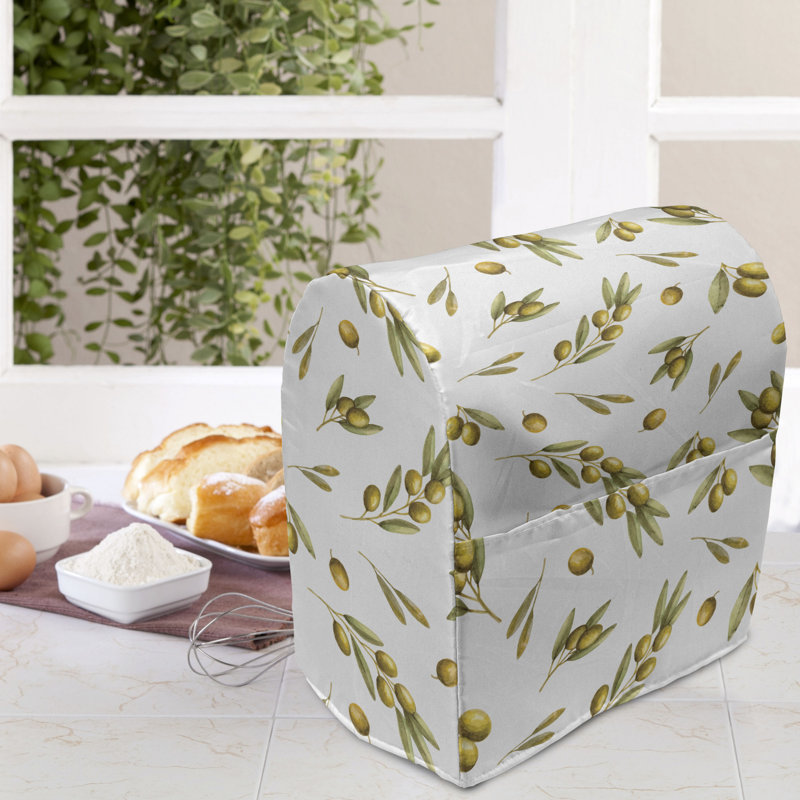 Housse pour batteur sur socle East Green Home vert jaune / vert olive
