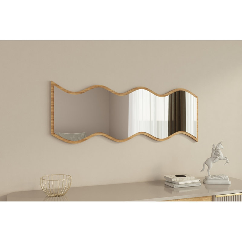 Bisou Novelty Wall Mirror, Gold