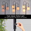 Lampadaires 70 po à 3 lumières à intensité variable pour arbre (3 ampoules DEL incluses)