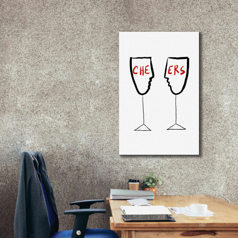 'Cheers' by Cesare Bellassai, Canvas Wall Art, 40" H x 26" W x 1.5" D