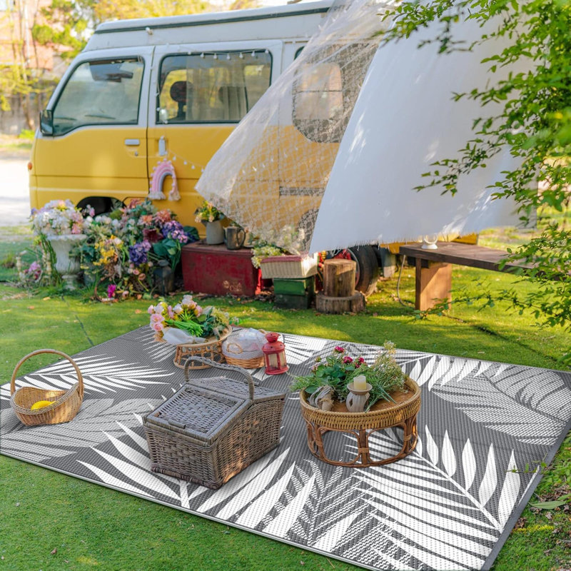 Outdoor Rug ' Waterproof For Patios Clearance, Reversible Plastic Straw Camping Carpet,  Area Rugs Mats For RV, Picnic, Backyard, Deck, Balcony, Porch, Beach