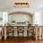 5 - Light Farmhouse Open Cage Rectangular Flush Ceiling Light-307081011