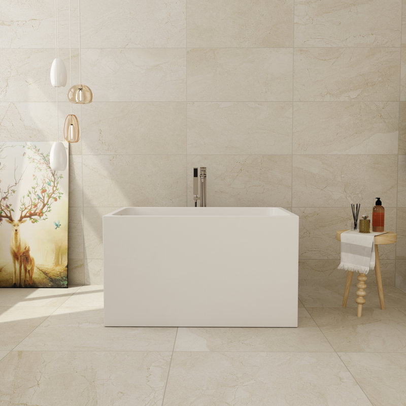 Baignoire de trempage autoportante en acrylique de 43 po Glendale