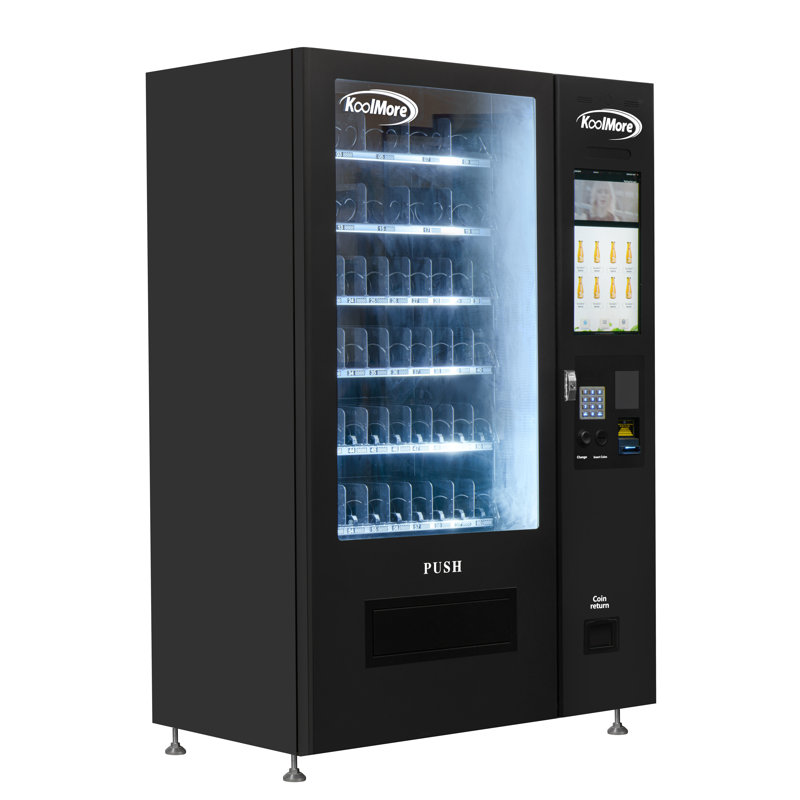 Non-Refrigerated Vending Machine 60 Slots, CC Reader, Coin and Bill Acceptor, 22 In.Touch Screen