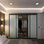 Garde-robe coulissant 4 panneaux en verre laiteux-86309578-86309585-126699343