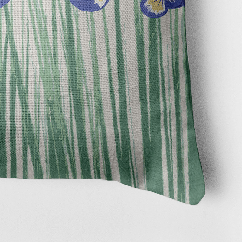 Floral Reversible Throw Pillow, Purple