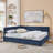 Velvet Upholstered Tufted Bed Frame | Sofa Bed with Plush Backrest & Armrests | Comfortable Multi-Functional Bed for Bedroom, Living Room & Small Apartments-1992862704-1992862709