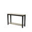 Moderne 1 pièce Console sous-table avec rangement et rangement en bois d'hévéa et placage de noyer