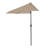Summertime Umbrellas 3 Half Umbrella Outdoor Patio Shade - 9' Patio Umbrella with Easy Crank - Small Canopy for Balcony, Table, or Deck by Pure Garden-33048764
