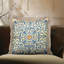 Ensemble de 2 housses de coussin à franges bleues et dorées à motif géométrique