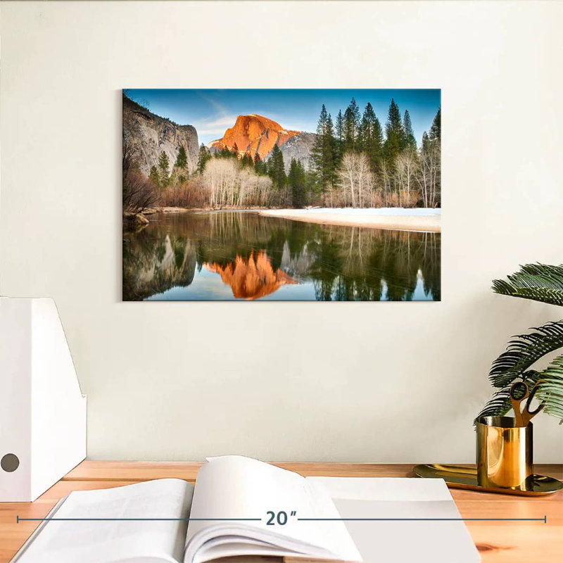 Alvord Half Dome River Reflection, 8" H x 12" W