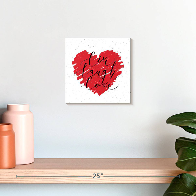 Tergel Valentine Live Laugh Love, H 10 po x l 10 po