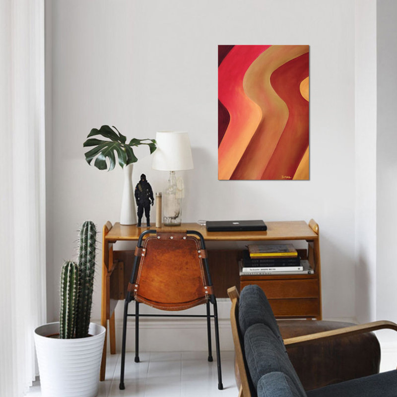 «Body Move», reproduction sur toile, H 18 po x l 12 po x P 1,5 po, Pas de tapis, Toile tendue