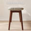 Bois pour table de salle à manger Banc de salon avec coussin en cuir-2084673578
