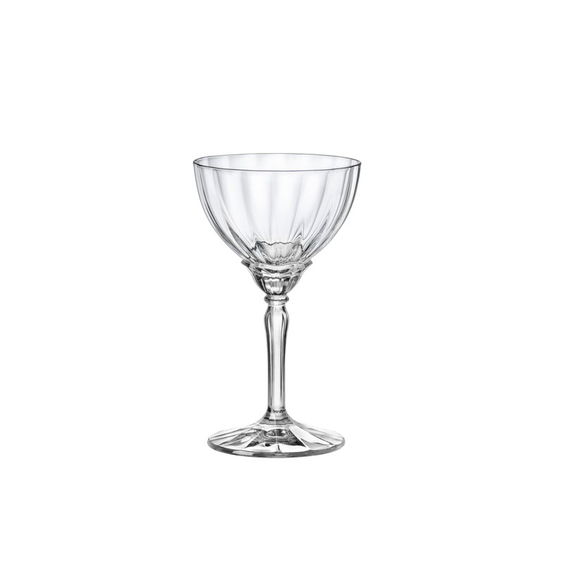 Florian Clear Glass Martini Cocktail Set of 4